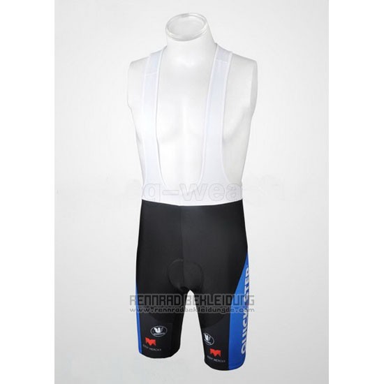 2010 Fahrradbekleidung Quick Step Floor Azurblau Trikot Kurzarm und Tragerhose - zum Schließen ins Bild klicken